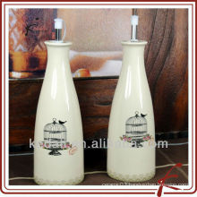 small ceramic oil bottle